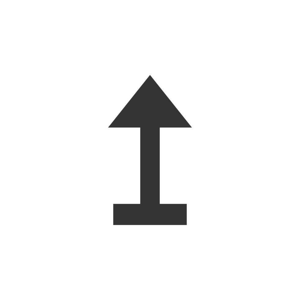 Up Arrow icon. illustration, flat design. vector