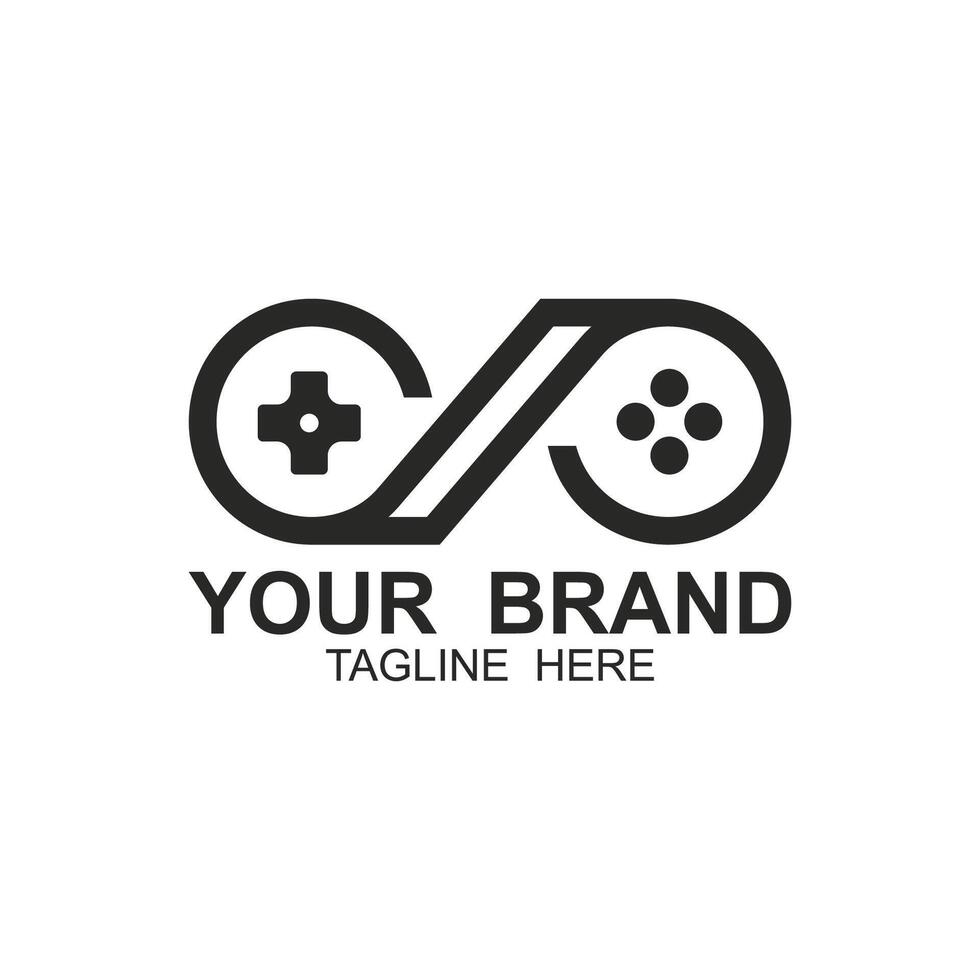 Game Console ,Game Controller Illustration symbol template. tihs logo ideal for gaming and entertainment industry vector