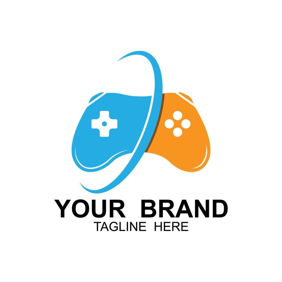Game Console ,Game Controller Illustration symbol template. tihs logo ideal for gaming and entertainment industry vector