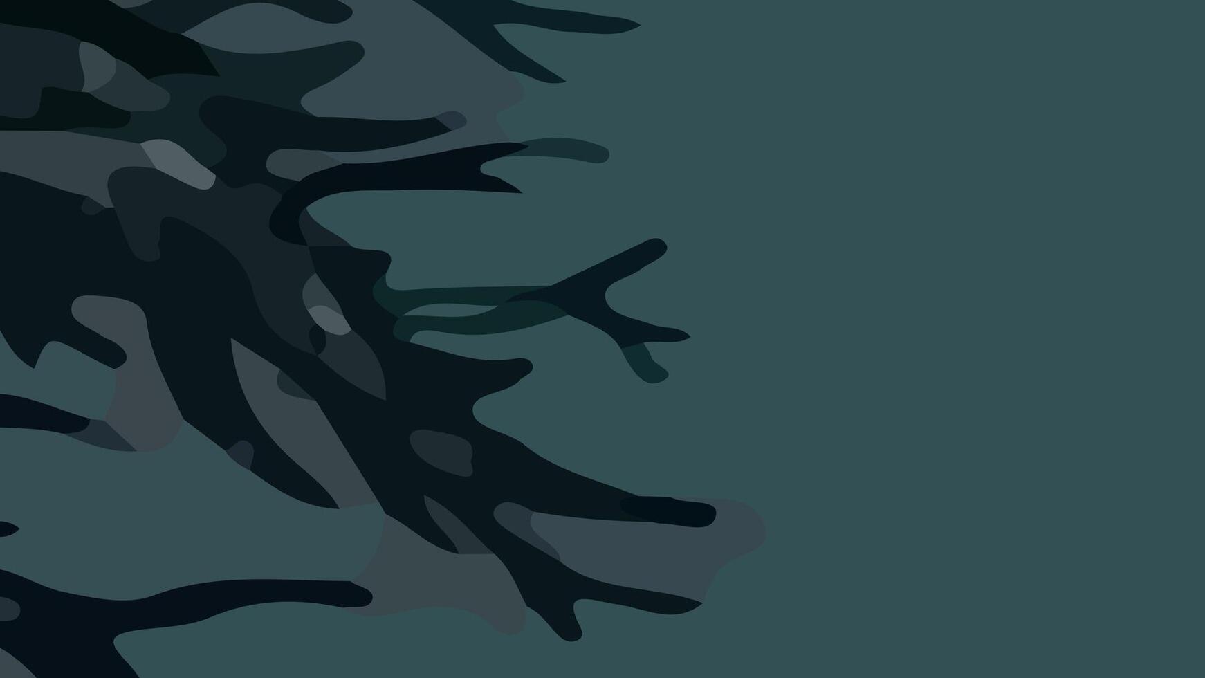Aesthetic abstract composition with much unique combination of shapes and green colors vector