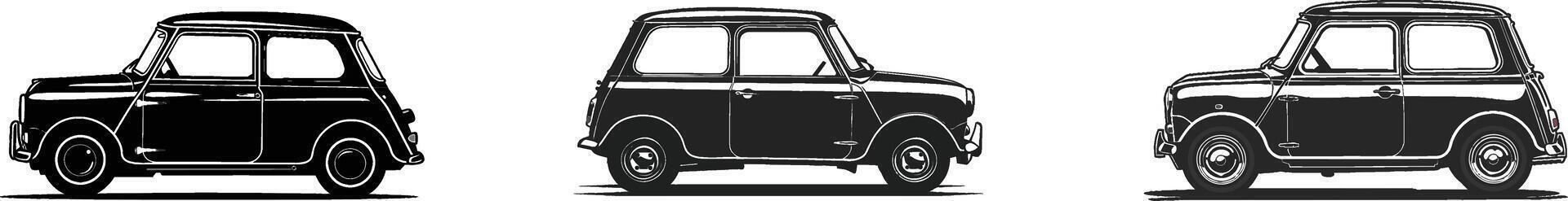 Hand drawn sketches of different shapes of cars in the Transport and Tourism industry. car icon. vector