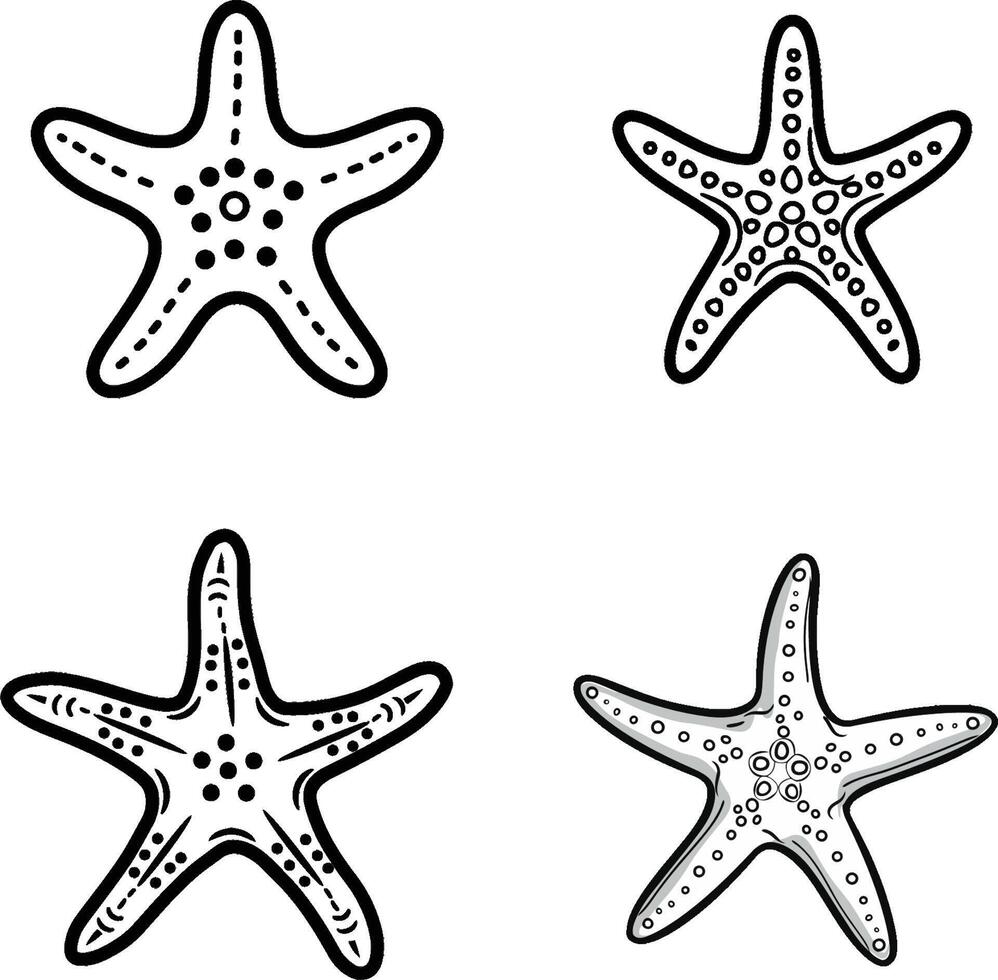 Summer Design Elements, Trendy Flat Style Starfish for Graphic Design and Web Sites vector