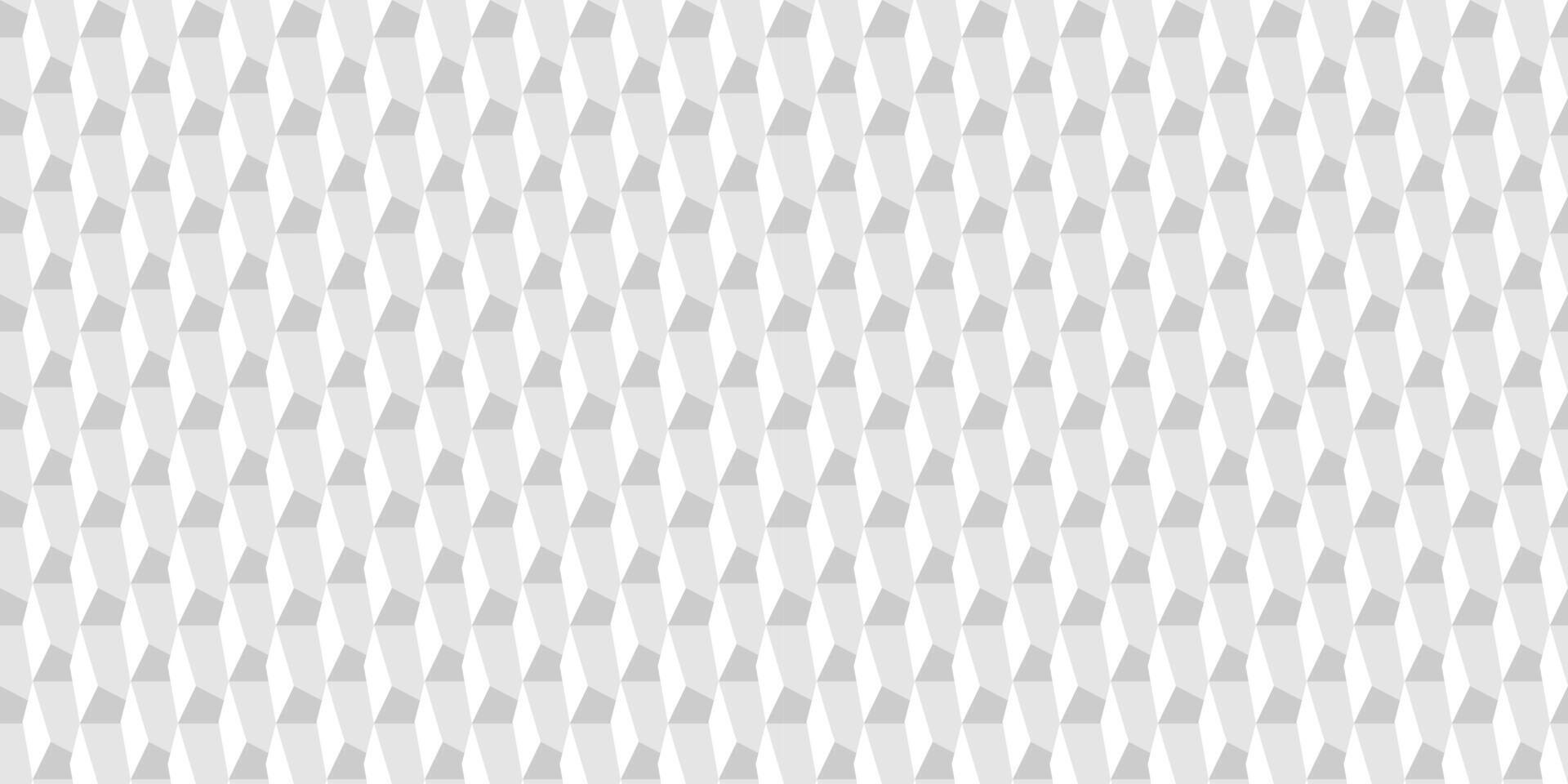 seamless geometric structure pattern. White and gray relief 3d tile texture. Abstract modern decorative background vector