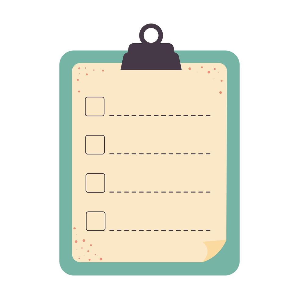 Memo notepad with pin. Cute lined notebook template for notes with curled corner. vector