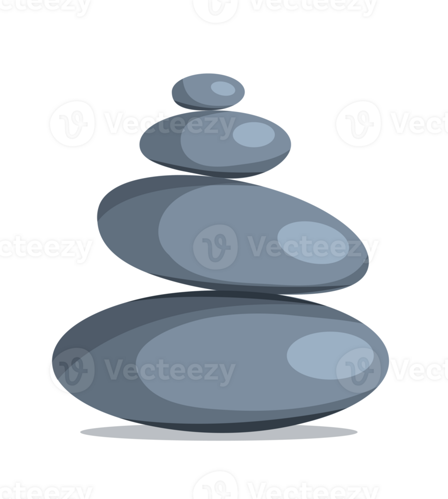 balanced stones in zen composition png