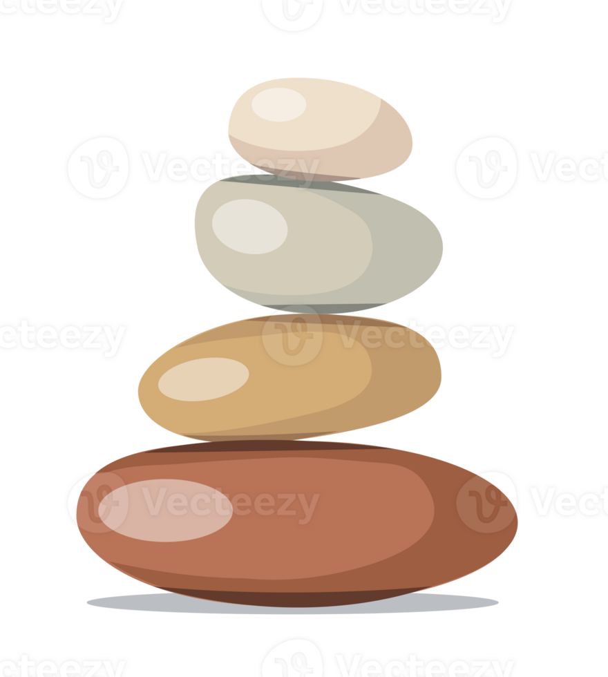 balanced stones in zen composition png