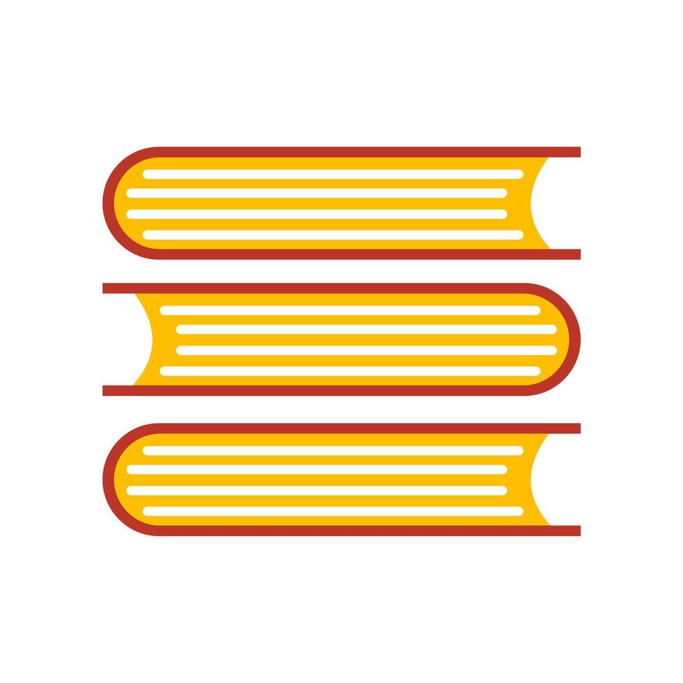 Illustration of a pile of books. Education book vector