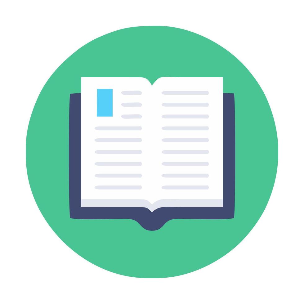 illustration of a learning book icon vector