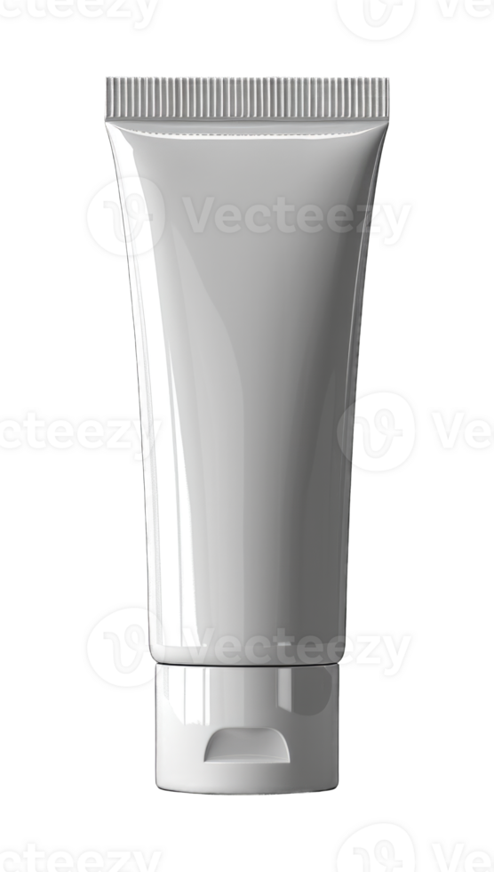 Blank white cosmetic bottle or face wash bottle copy space transparent background png