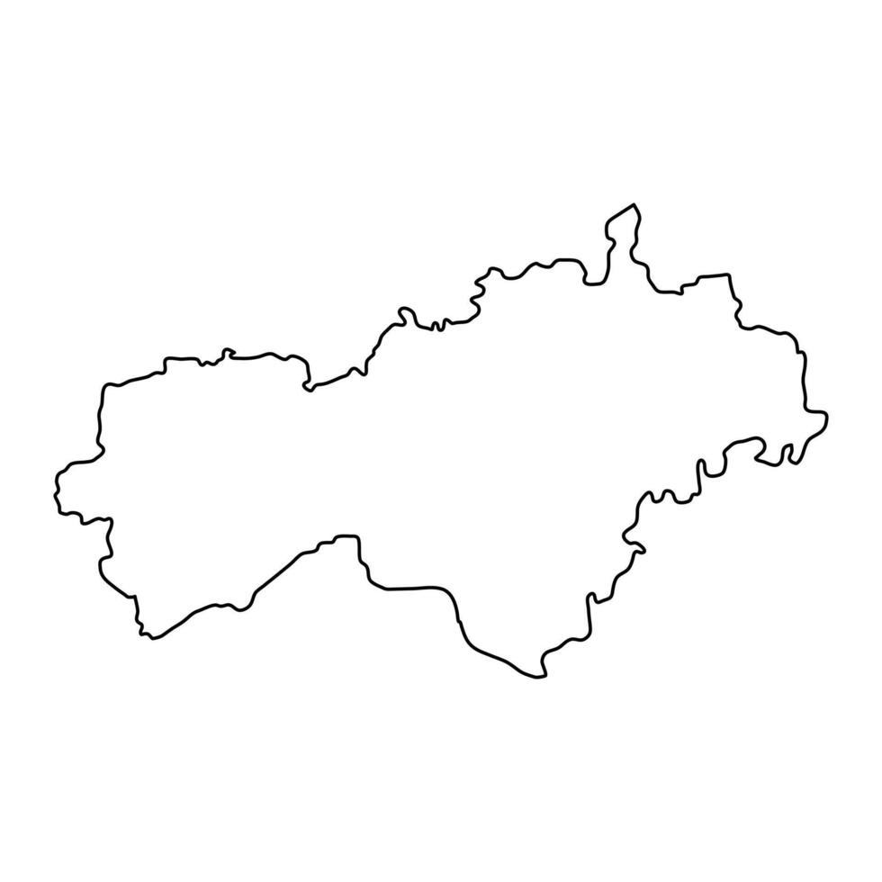 Mari El map, administrative division of Russia. illustration. vector