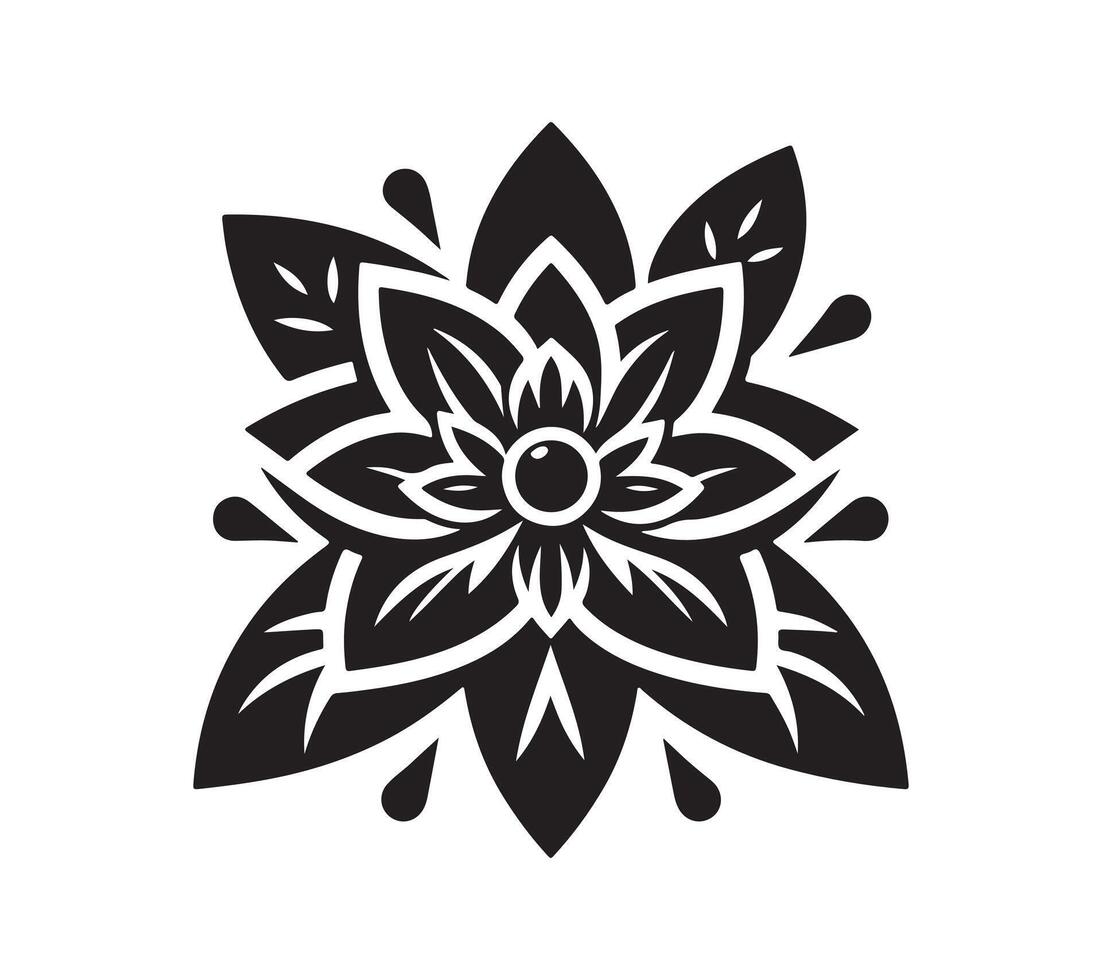 rose flower silhouette art vector