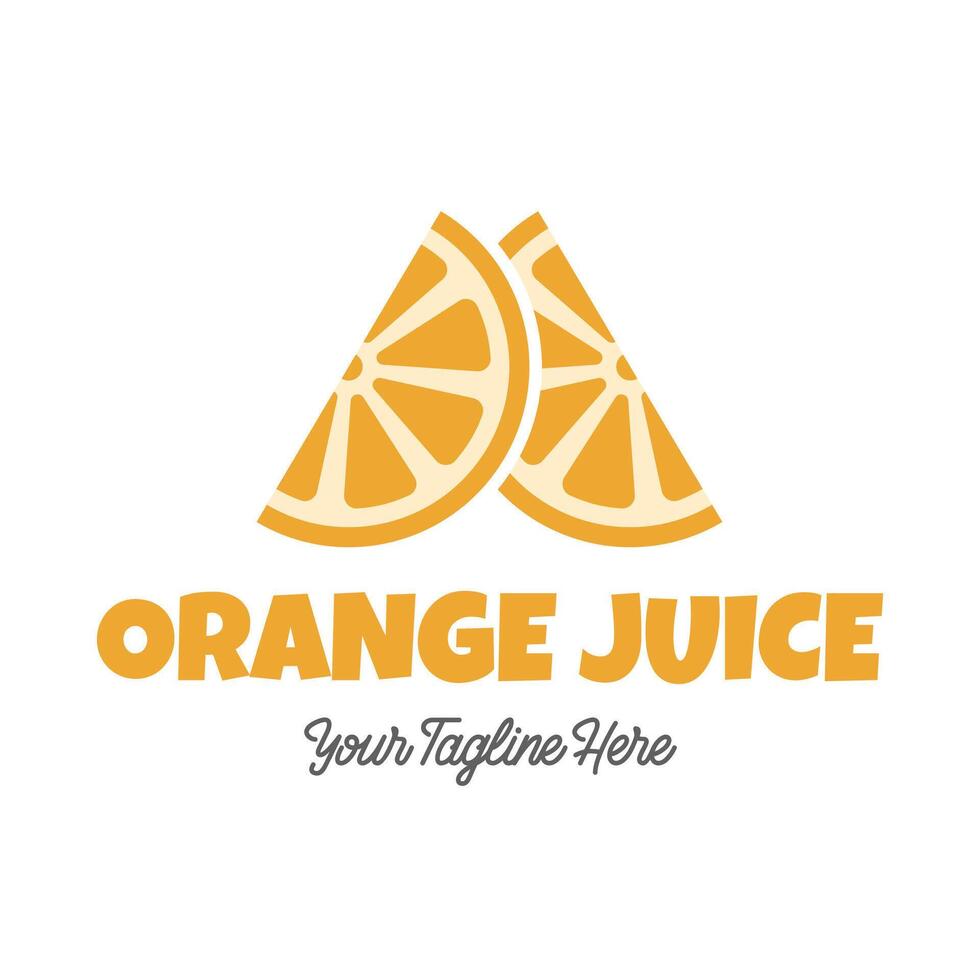 Fresh orange juice logo template design . Business logo for lemon juice, squeezed citrus, smoothies or lemonade. vector