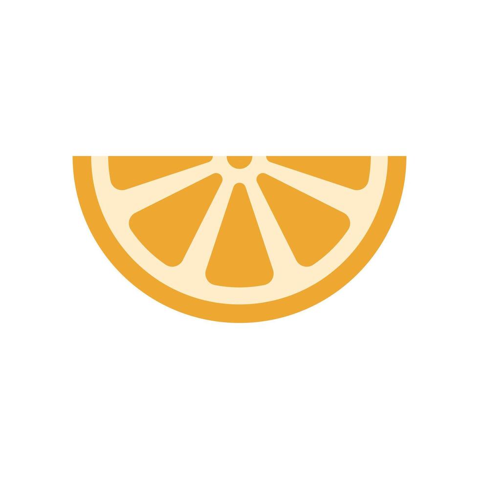 Lemon, orange icon in flat color style, isolated on white background vector
