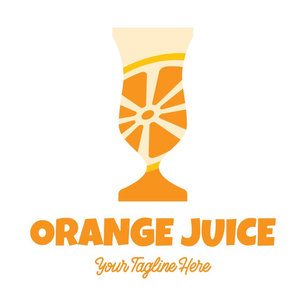 Fresh orange juice logo template design . Business logo for lemon juice, squeezed citrus, smoothies or lemonade. vector