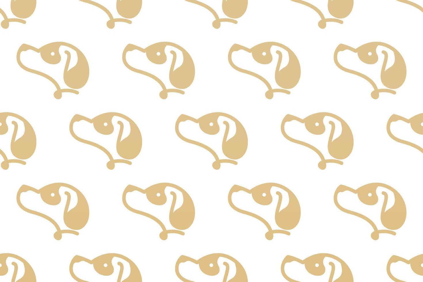 Cute dog seamless pattern background vector