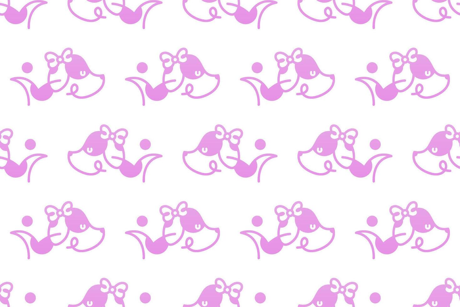 Cute dog seamless pattern background vector