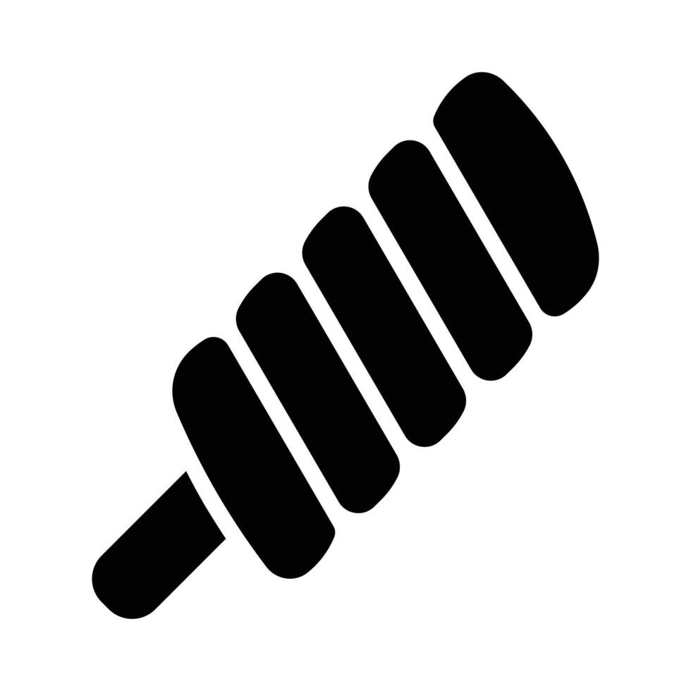 Simple Marshmallows glyph icon. The icon can be used for websites, print templates, presentation templates, illustrations, etc vector