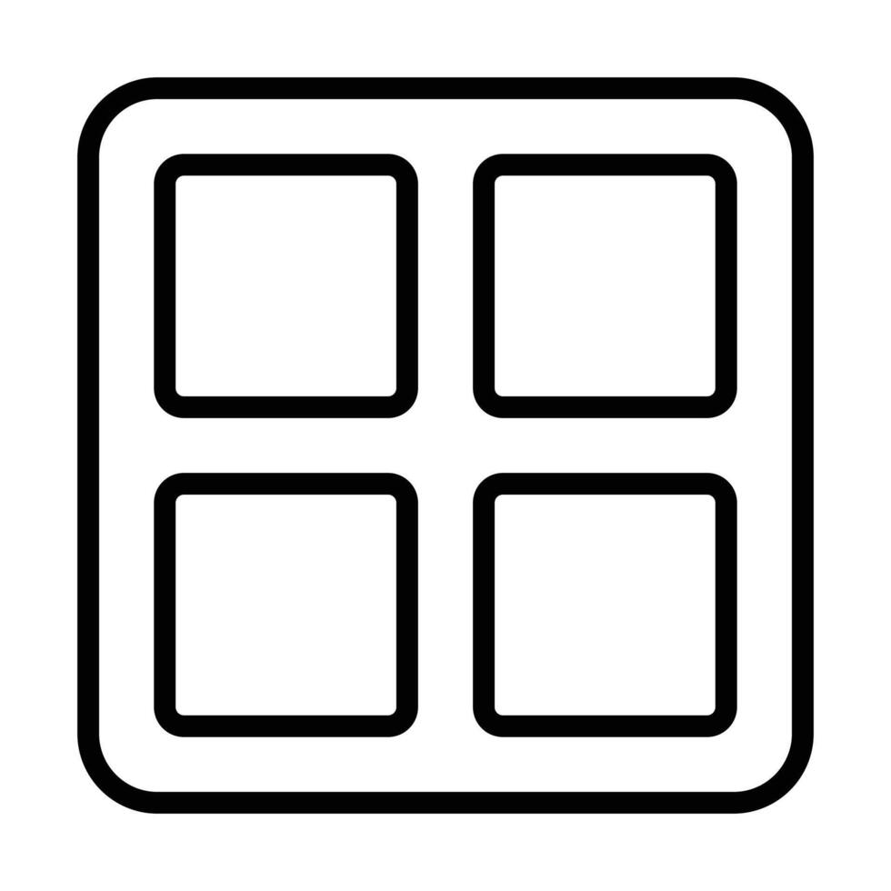 Simple Chocolate icon. The icon can be used for websites, print templates, presentation templates, illustrations, etc vector