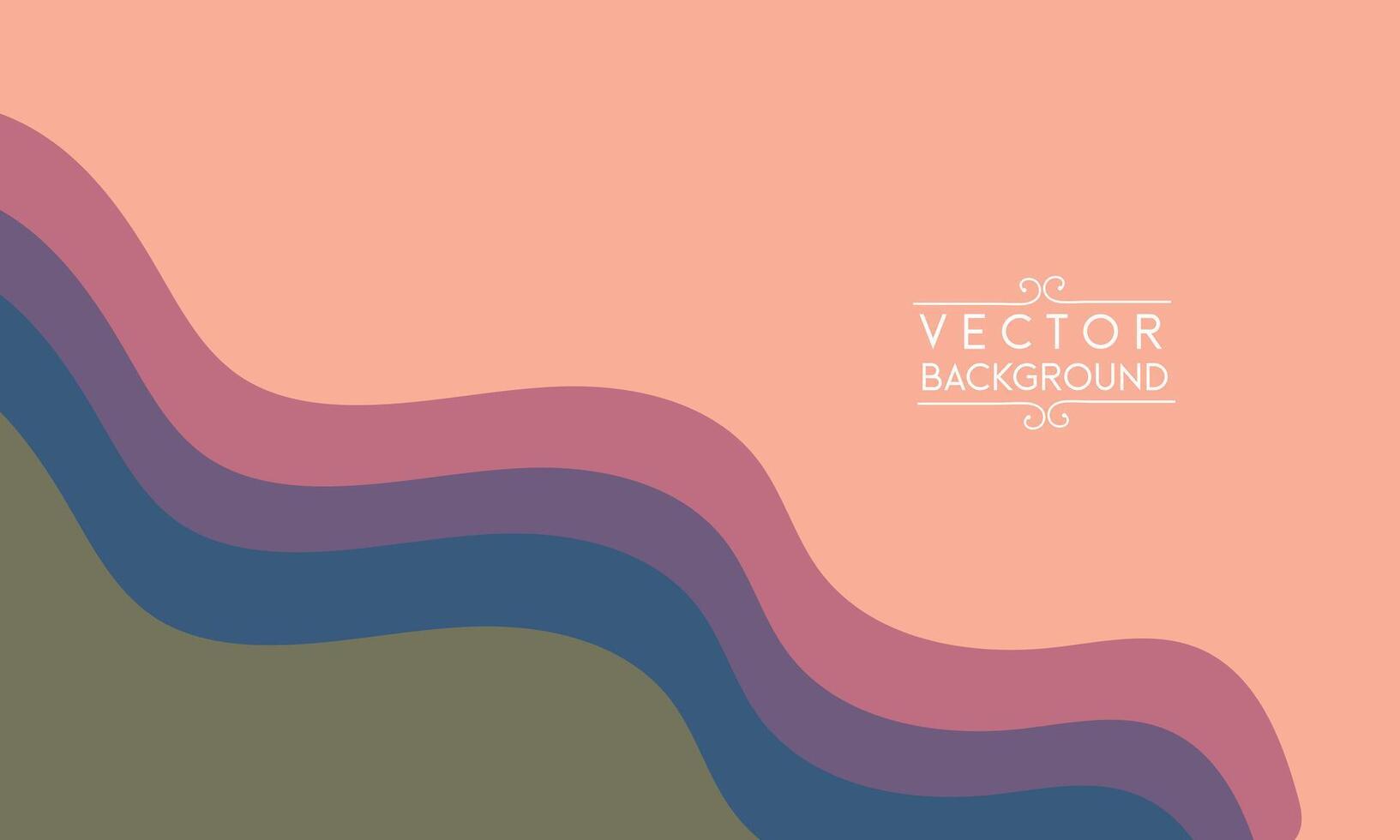 Web banner template colorful wave abstract background vector