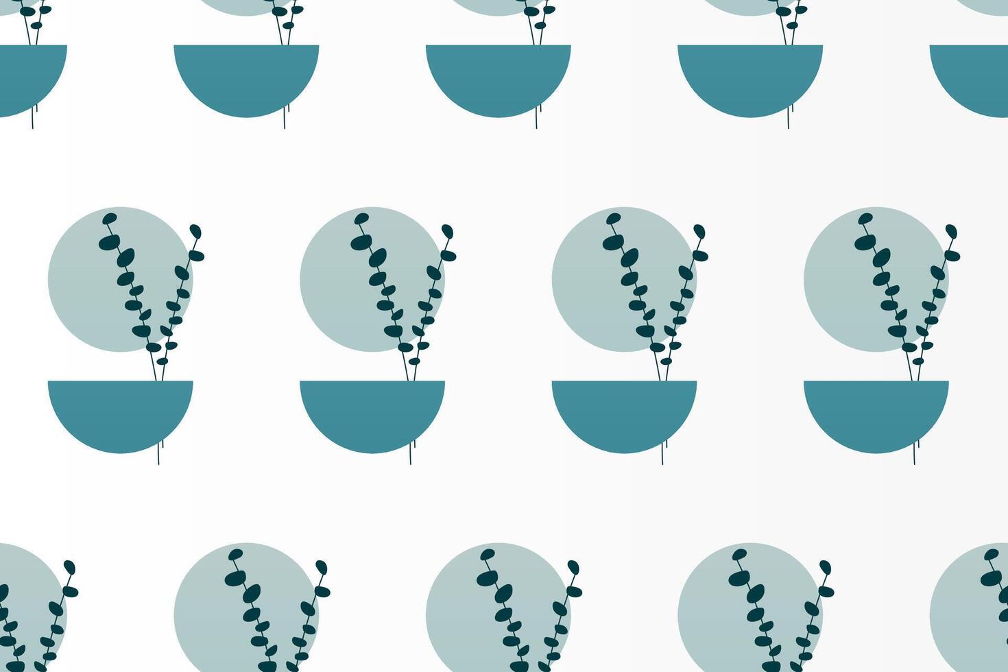 Abstract boho floral seamless pattern background vector
