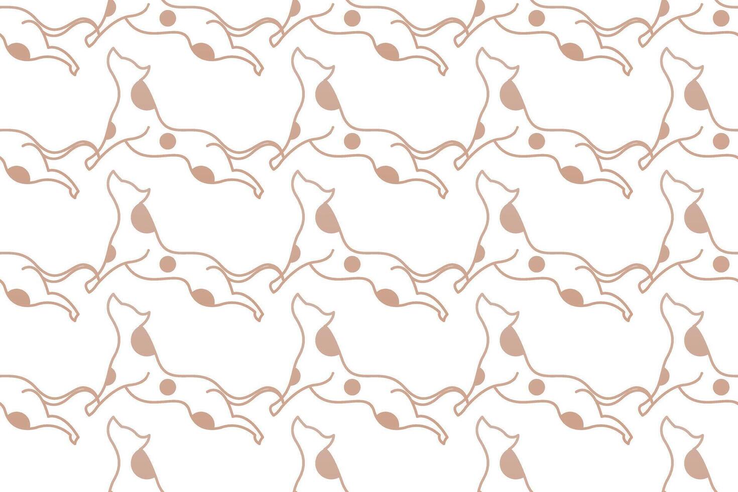 Cute dog seamless pattern background vector