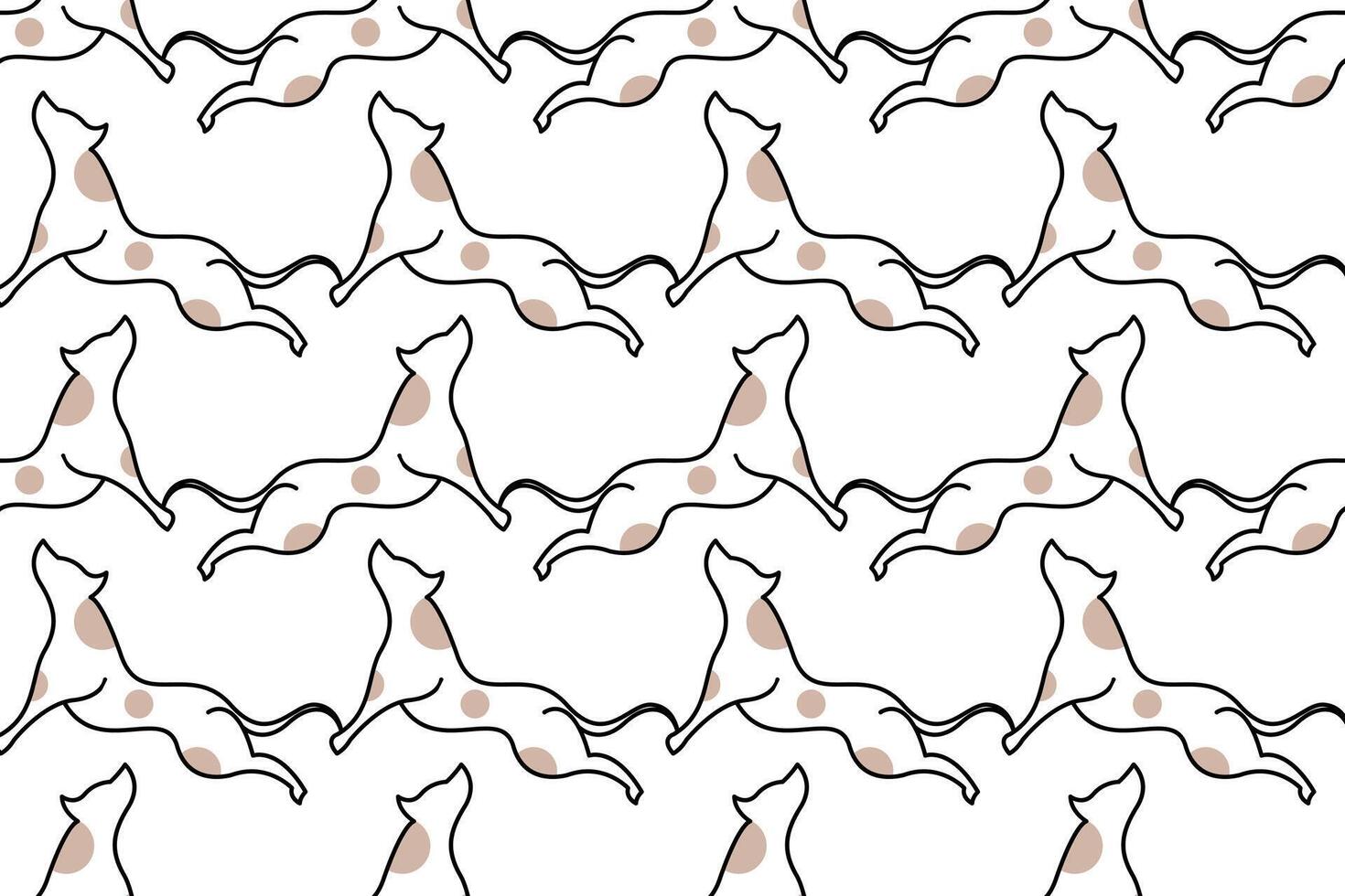 Cute dog seamless pattern background vector