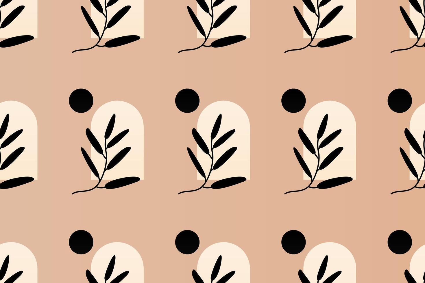 Abstract boho floral seamless pattern background vector