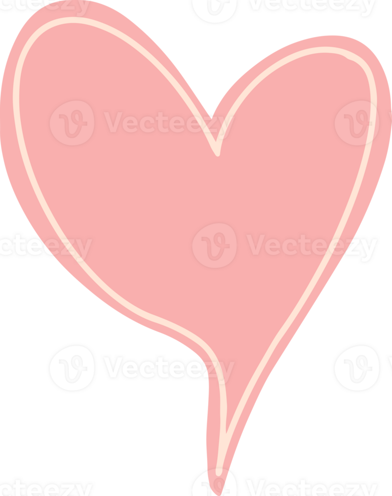 Heart buble text png