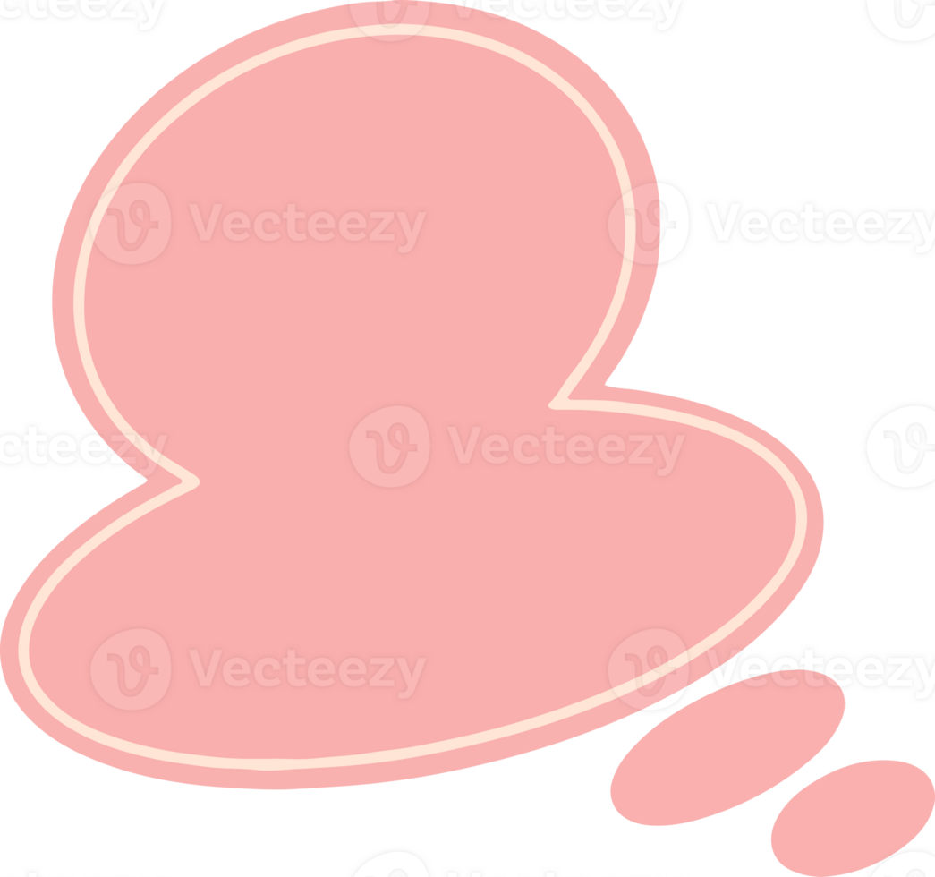 Simple buble text png
