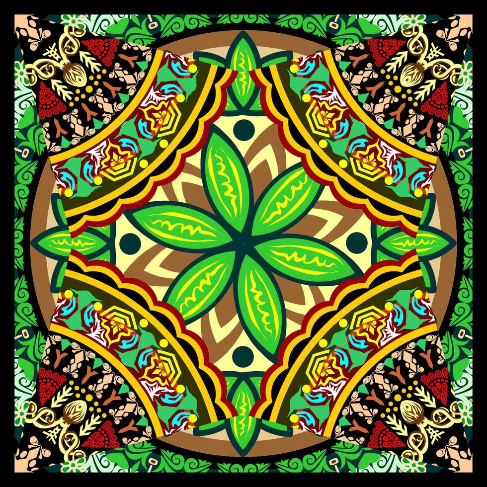 Rectangular Ornament Image vector