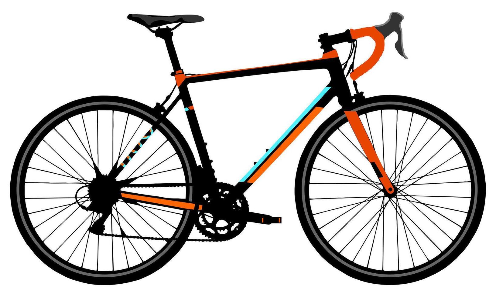 vector-based images of various bicycles vector