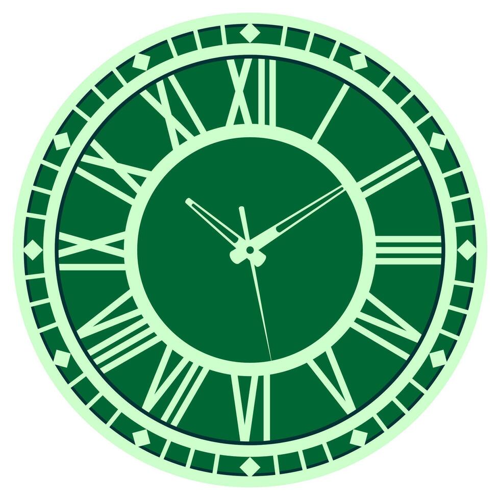 vector-based images of various wall clock vector