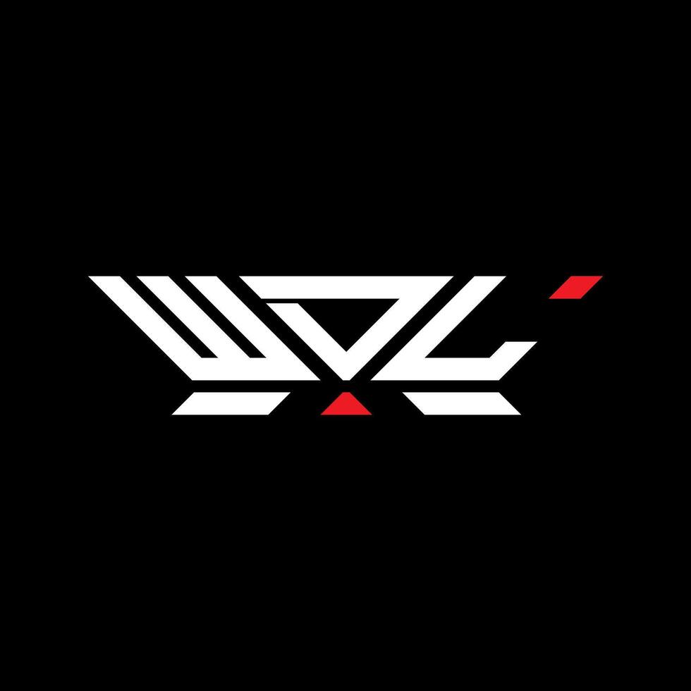 WDL letter logo design, WDL simple and modern logo. WDL luxurious alphabet design vector