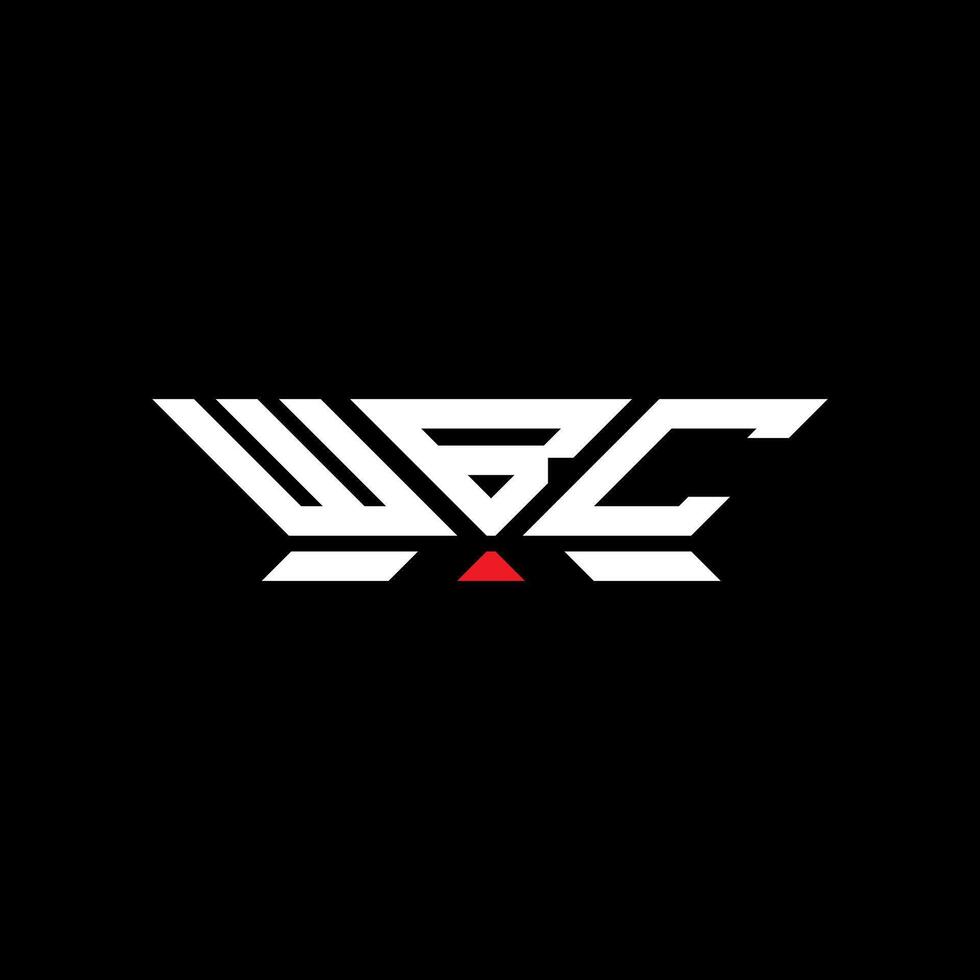 WBC letter logo design, WBC simple and modern logo. WBC luxurious alphabet design vector