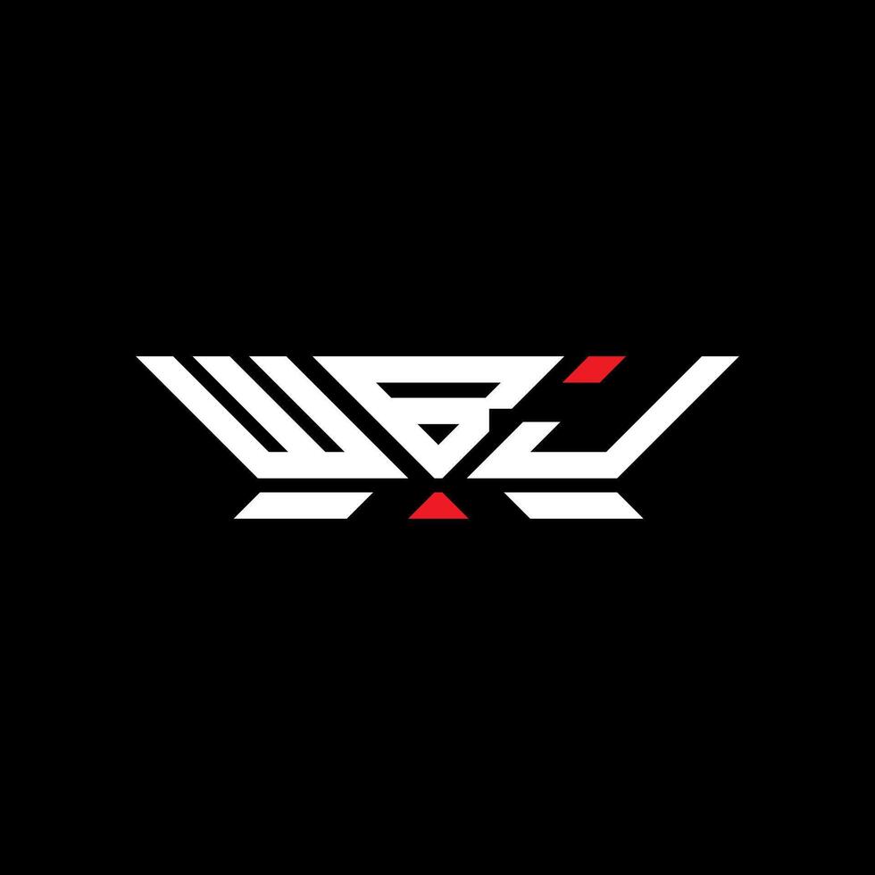 WBJ letter logo design, WBJ simple and modern logo. WBJ luxurious alphabet design vector