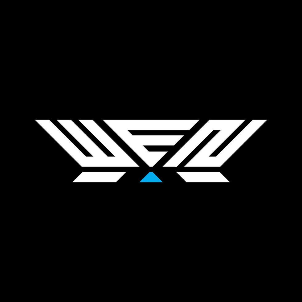 WEN letter logo design, WEN simple and modern logo. WEN luxurious alphabet design vector