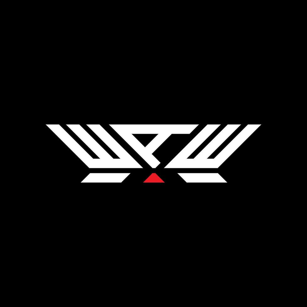 WAW letter logo design, WAW simple and modern logo. WAW luxurious alphabet design vector