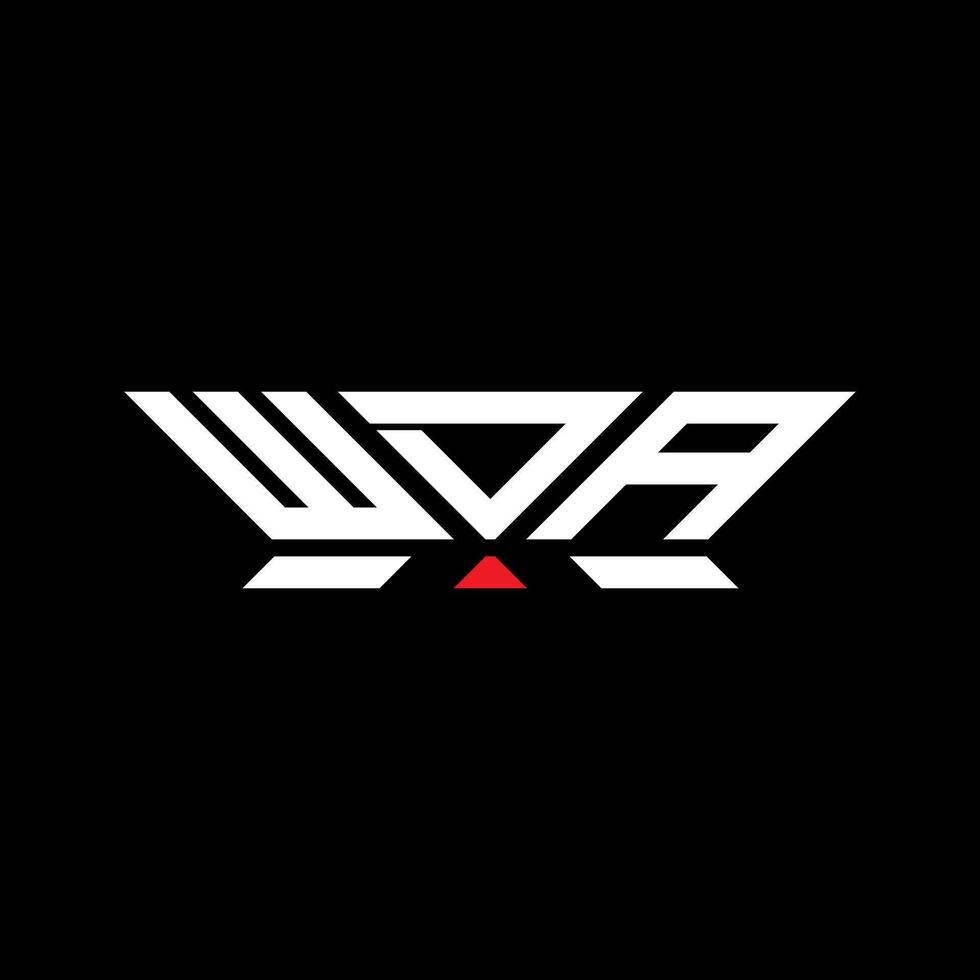 WDA letter logo design, WDA simple and modern logo. WDA luxurious alphabet design vector