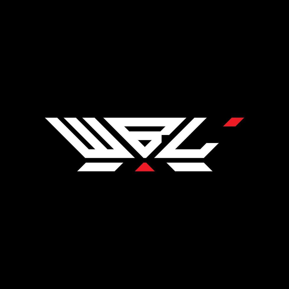 WBL letter logo design, WBL simple and modern logo. WBL luxurious alphabet design vector