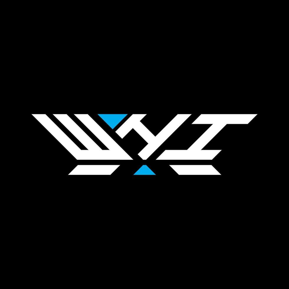 WHI letter logo design, WHI simple and modern logo. WHI luxurious alphabet design vector