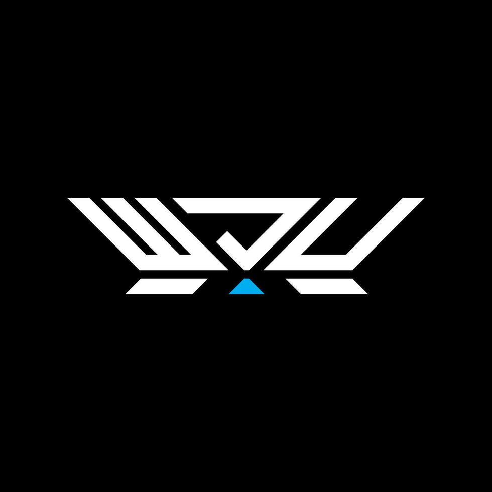 WJU letter logo design, WJU simple and modern logo. WJU luxurious alphabet design vector