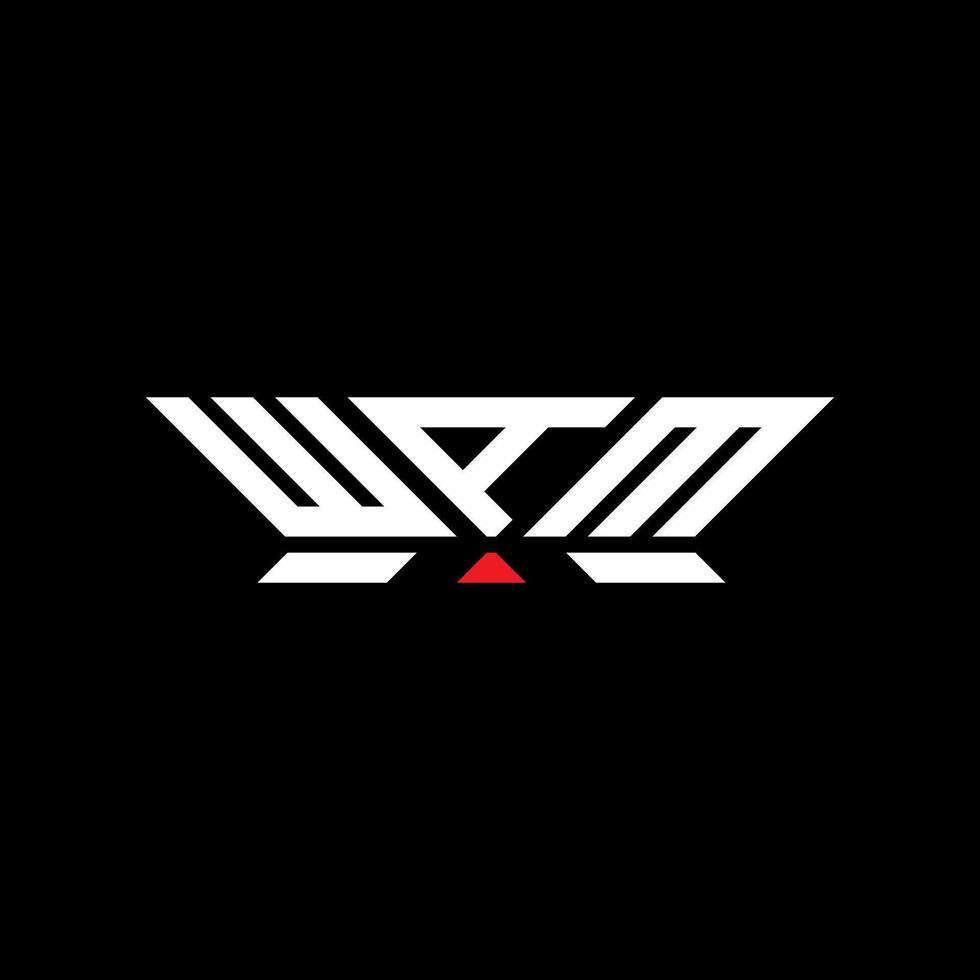 WAM letter logo design, WAM simple and modern logo. WAM luxurious alphabet design vector