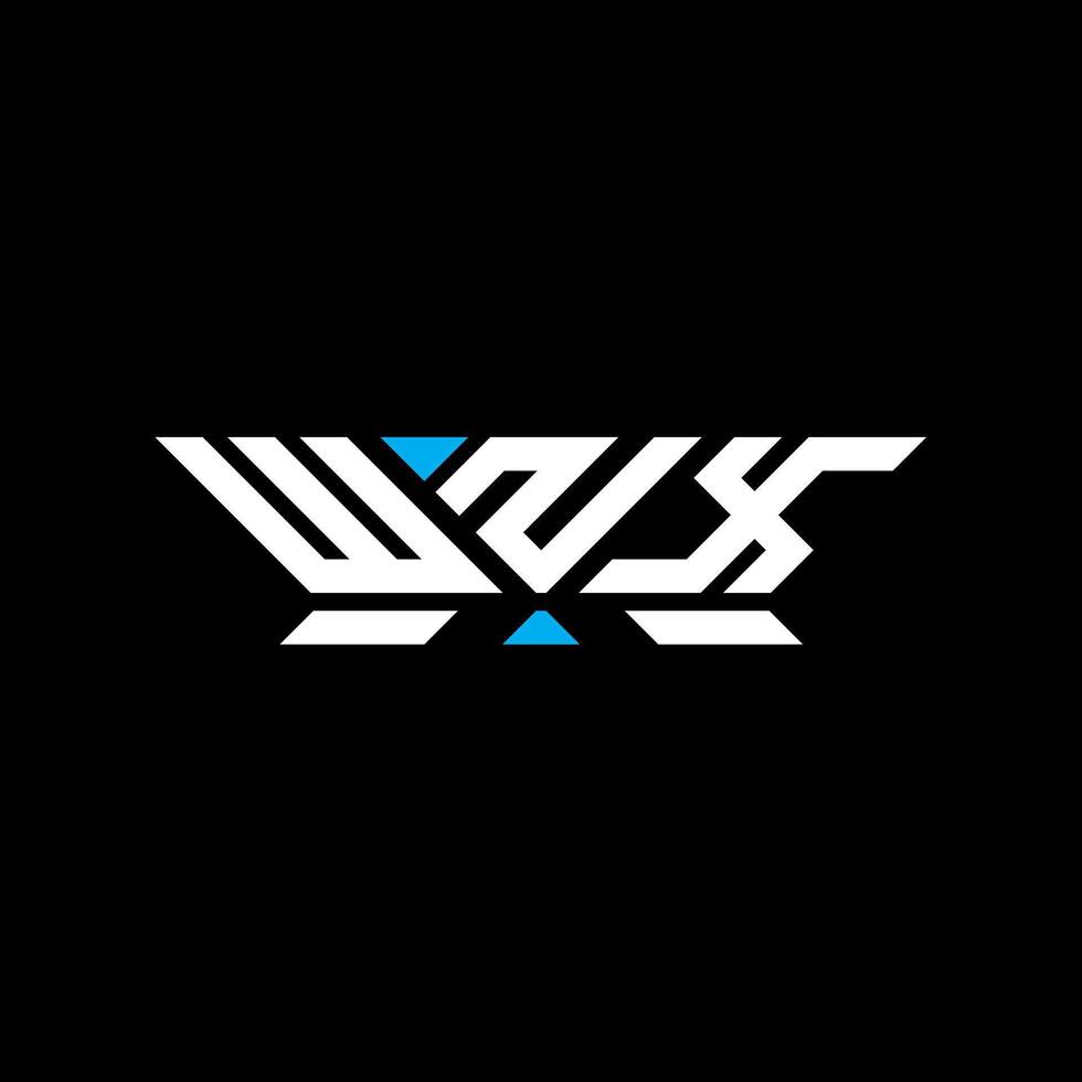 WNX letter logo design, WNX simple and modern logo. WNX luxurious alphabet design vector