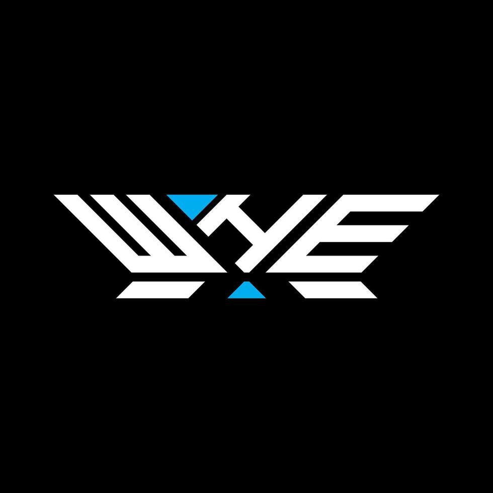 WHE letter logo design, WHE simple and modern logo. WHE luxurious alphabet design vector