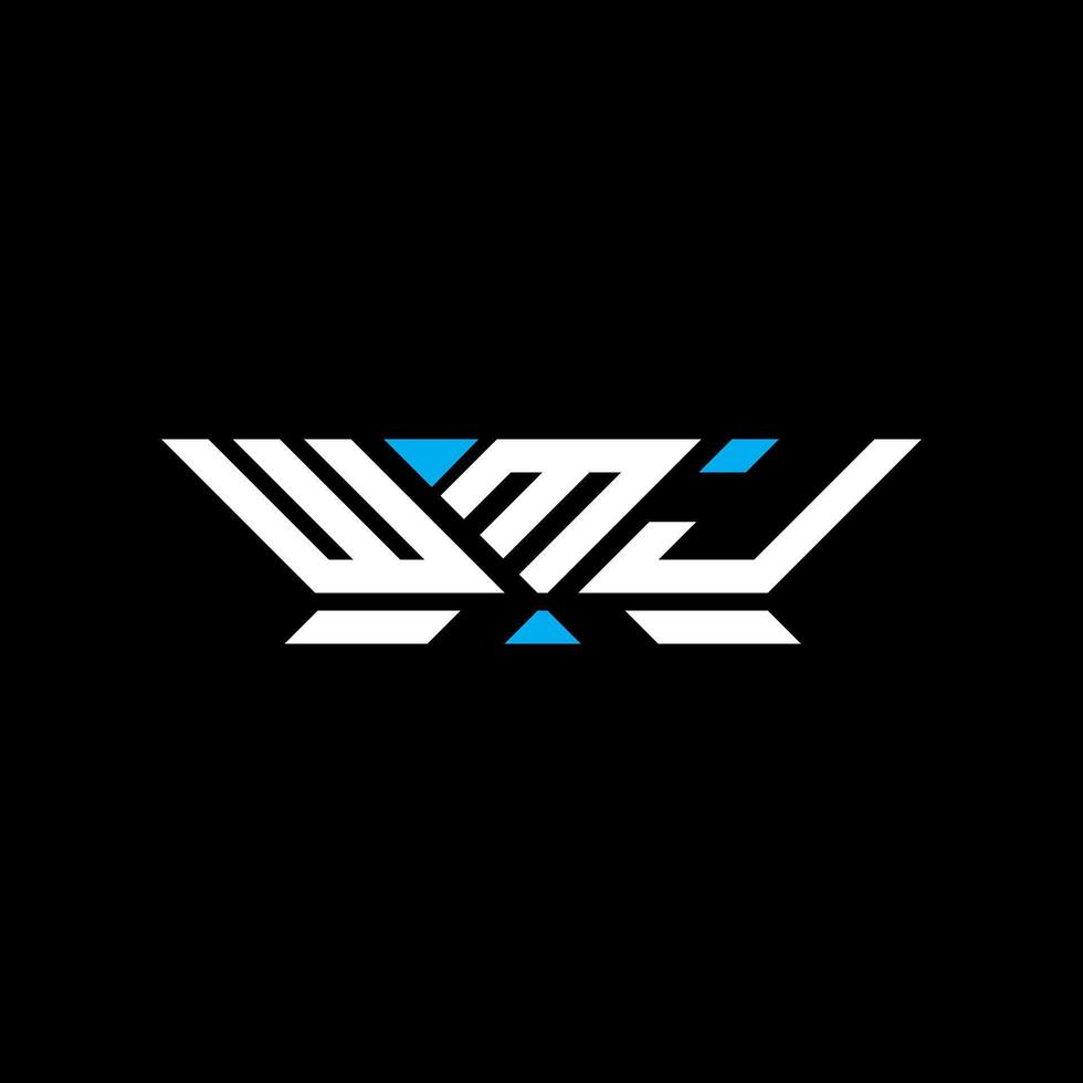 WMJ letter logo design, WMJ simple and modern logo. WMJ luxurious alphabet design vector