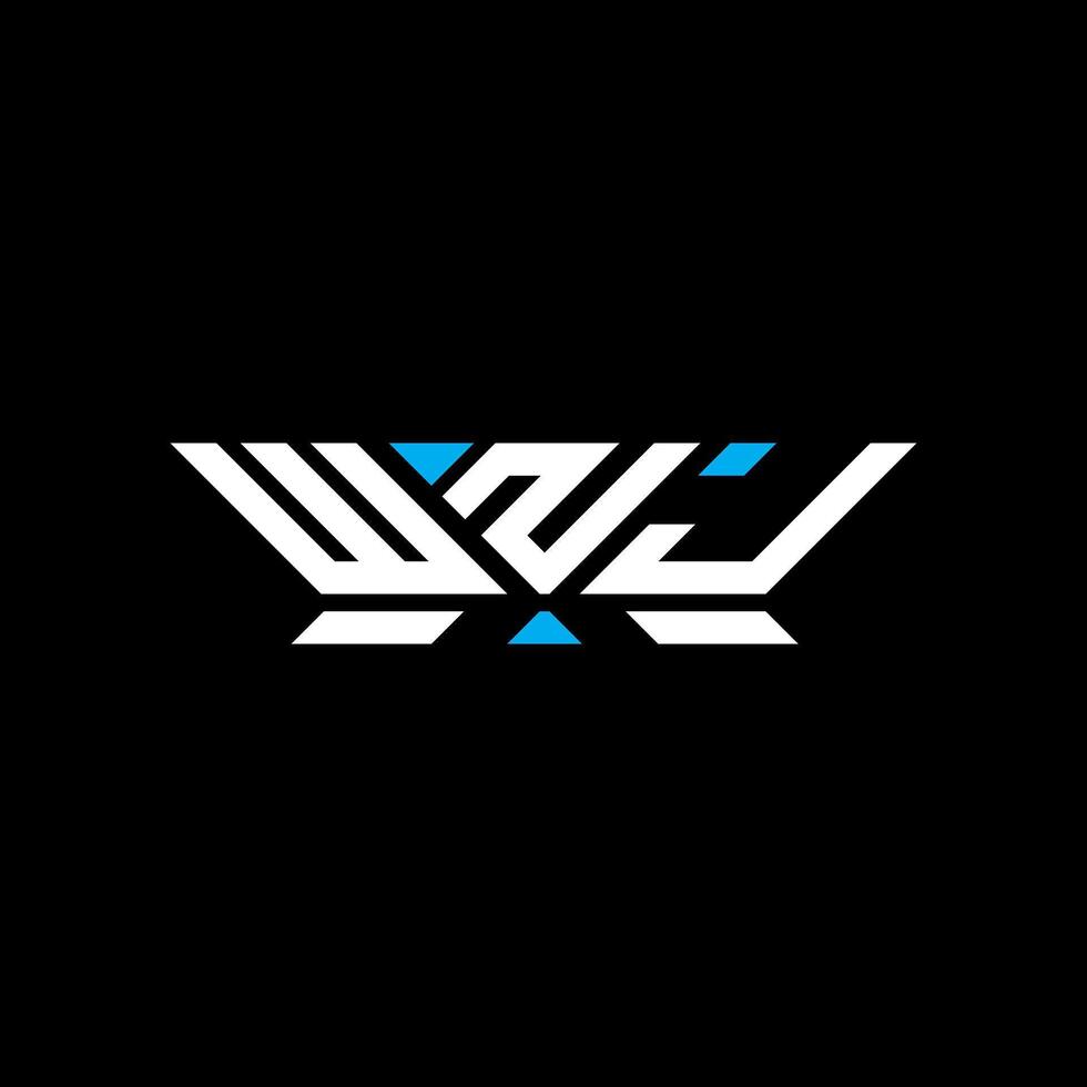 WNJ letter logo design, WNJ simple and modern logo. WNJ luxurious alphabet design vector