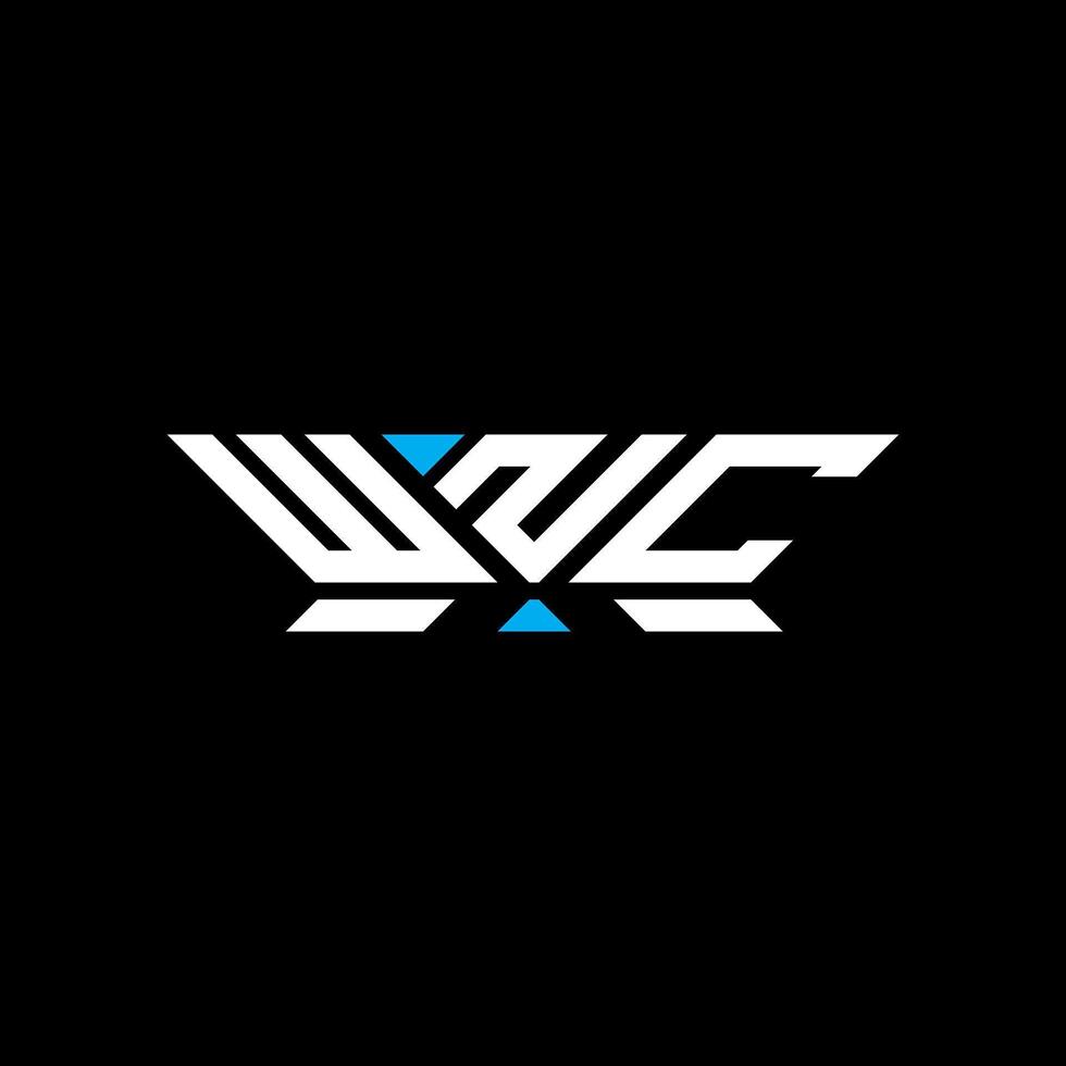 WNC letter logo design, WNC simple and modern logo. WNC luxurious alphabet design vector