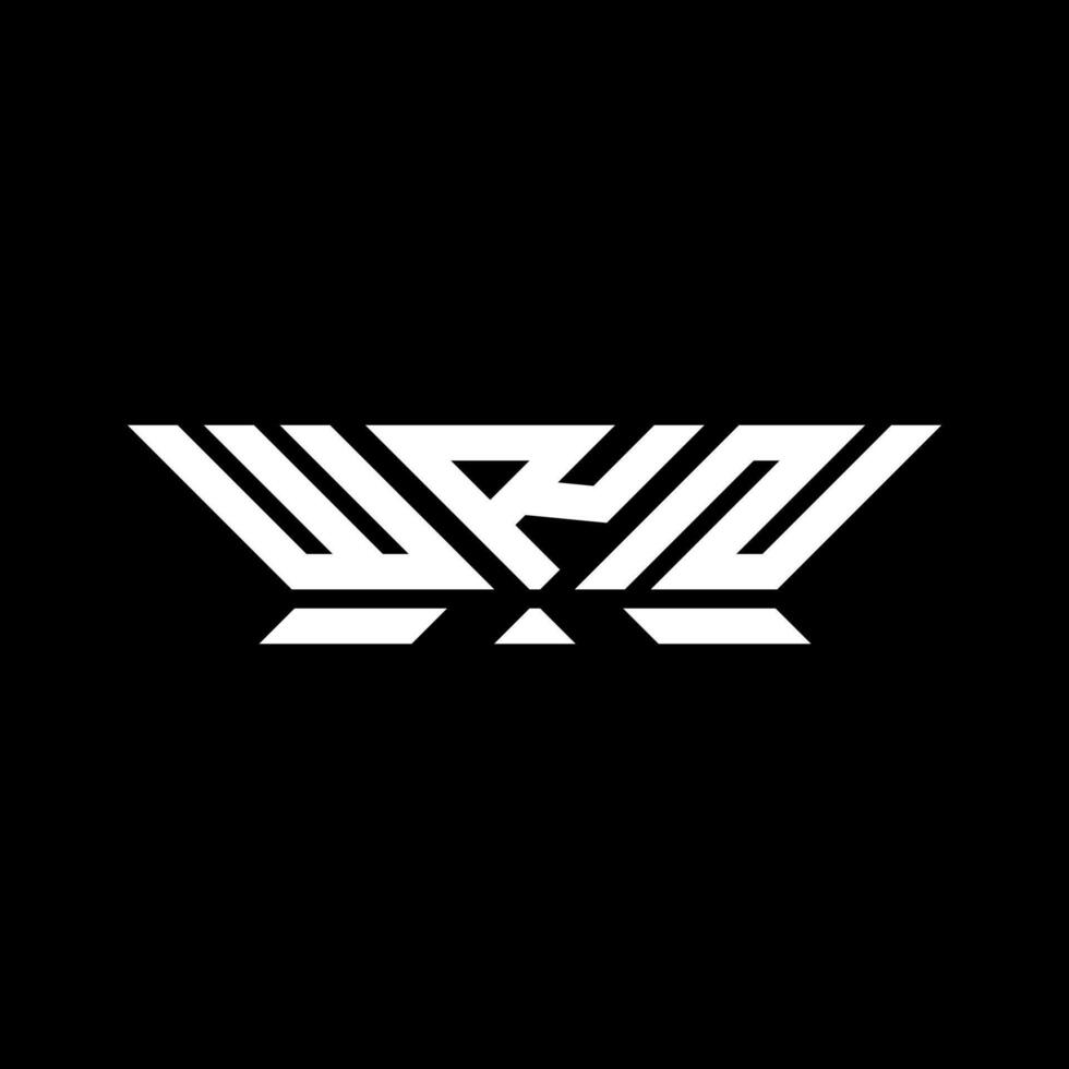 WRN letter logo design, WRN simple and modern logo. WRN luxurious alphabet design vector