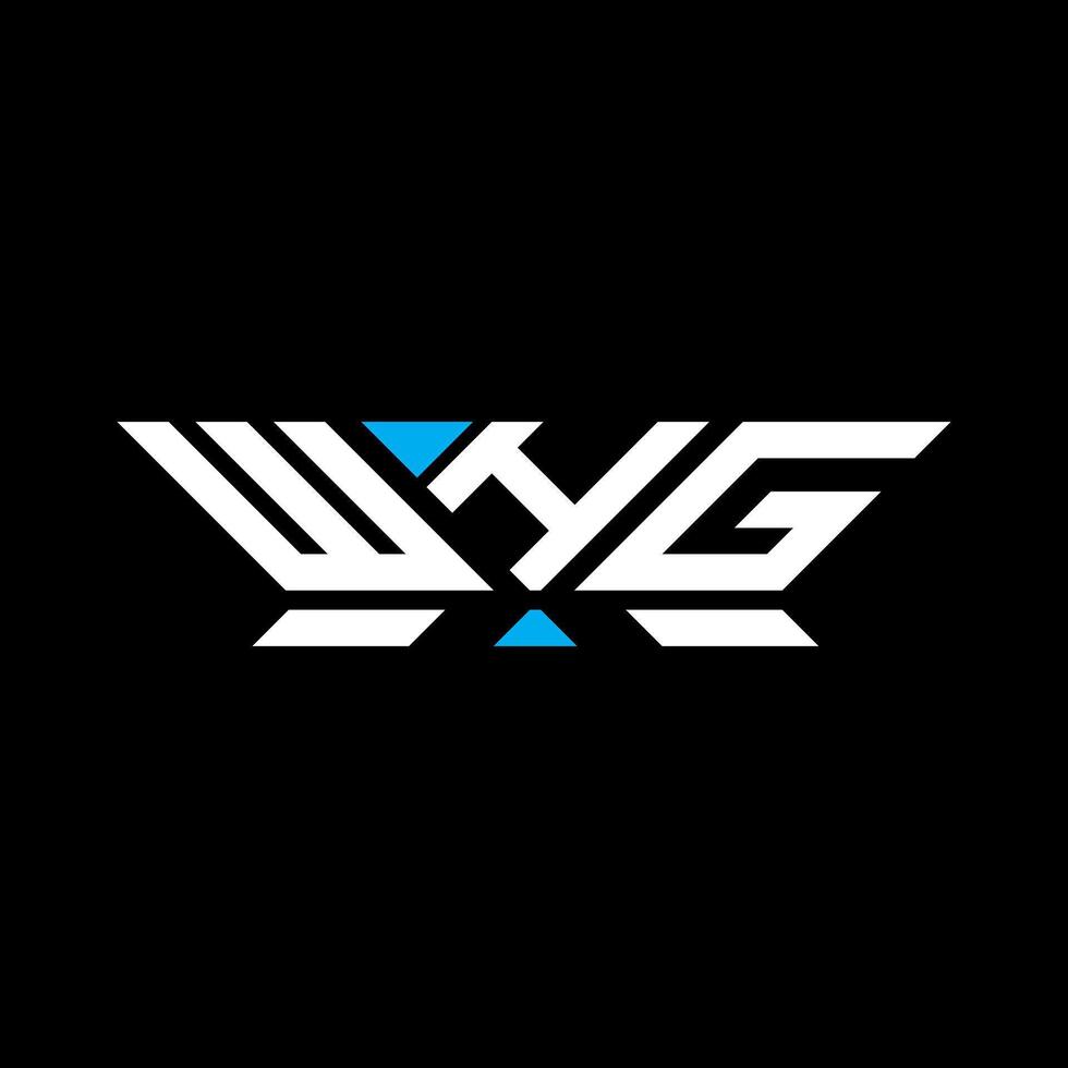 WHG letter logo design, WHG simple and modern logo. WHG luxurious alphabet design vector