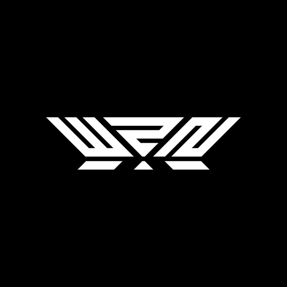 WZN letter logo design, WZN simple and modern logo. WZN luxurious alphabet design vector